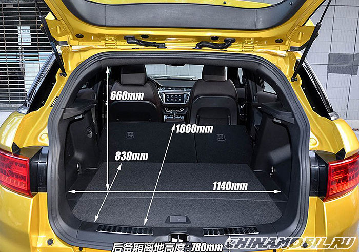 Landwind X7: Trunk size